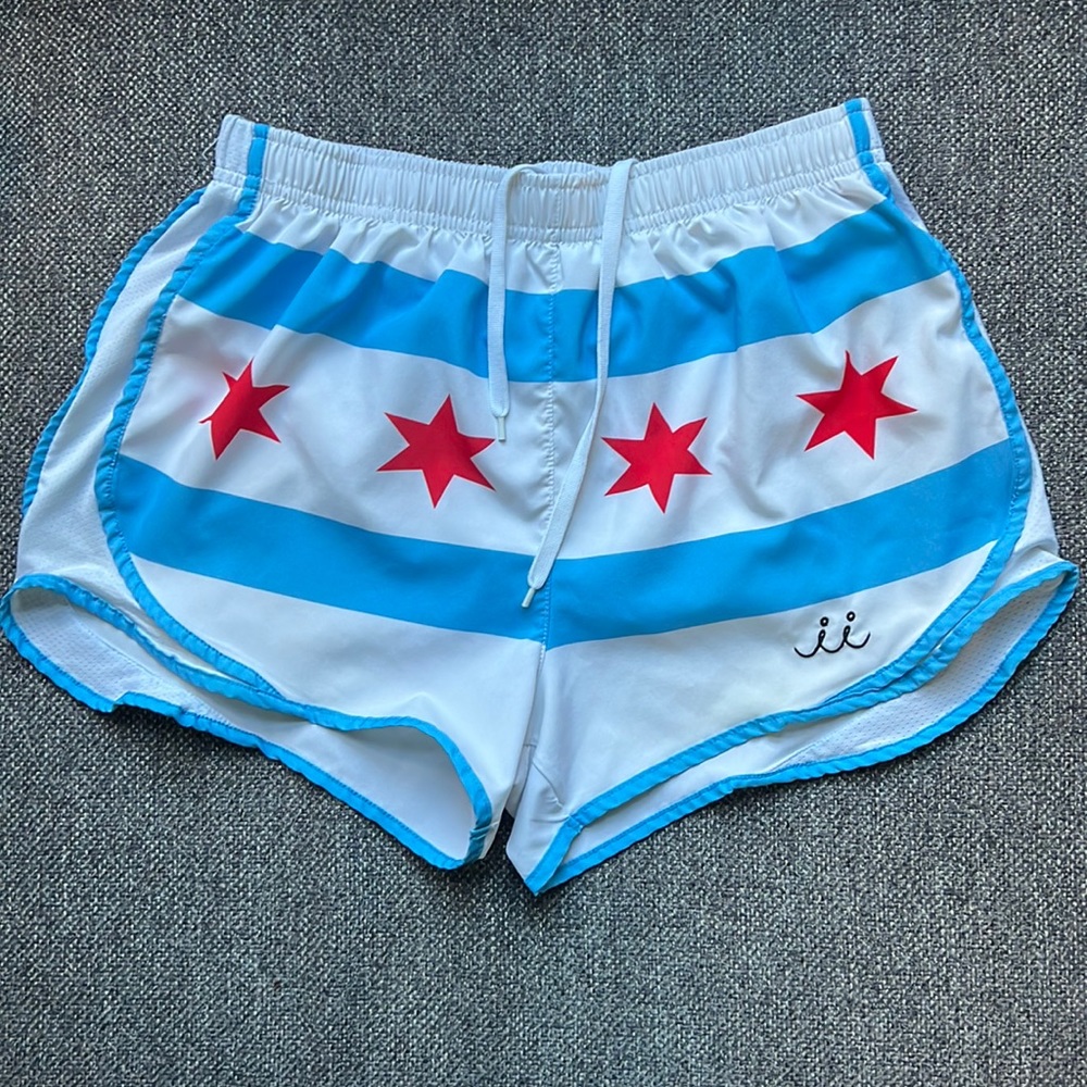 Chicago Flag Stars Runners Shorts